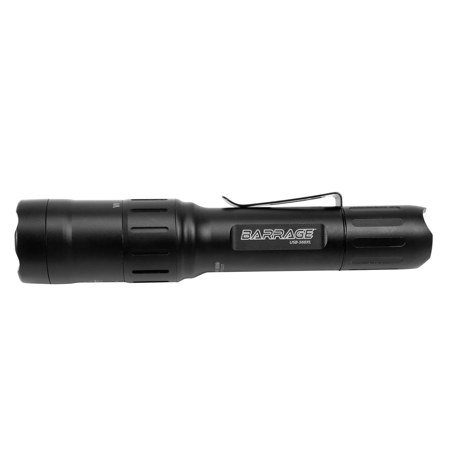 Nightstick USB-568XL BARRAGE USB-C Rechargeable Tactical Tri-Color LED Flashlight, Black