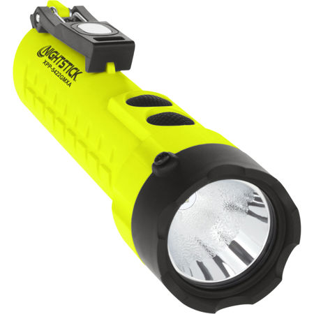Nightstick XPP-5422GMXA Intrinsically Safe Dual-Light Flashlight with Dual Magnets, ATEX Certified, 210 Lumens, AA battery, Green/Black
