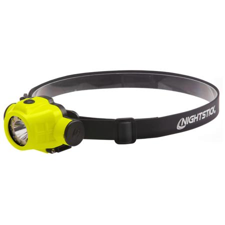 Nightstick Intrinsically Safe Dual-Light Headlamp with Zero-Band Mount, USB Rechargeable, 250 Lumens, Green