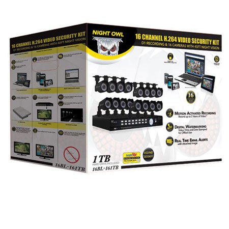 Night Owl 16BL-161TB 16 Channel Video Security Kit Adorama