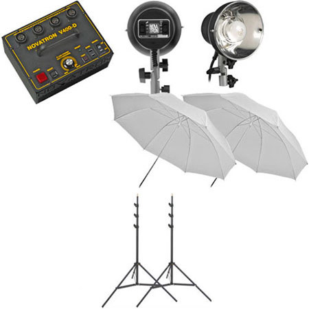 Novatron NSV4002W Mini Pro 2 Light kit with Stands