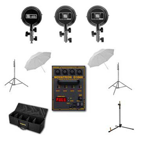 Novatron D1000, 3 Head Kit,includs 1000 WS Dig Power Pk