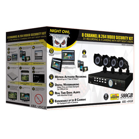 Night Owl 8 Channel H.264 Expandable Video Security Kit