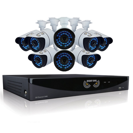 Night Owl 16 Channel Video Security System with 8x 900 TVL Bullet Camera