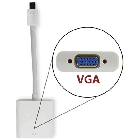 NewerTech 8" Mini DisplayPort to VGA Video Adapter Cable, White