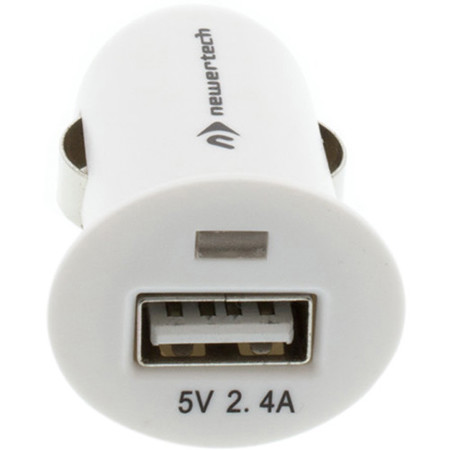 NewerTech Single Port USB Car/Auto Charger, White