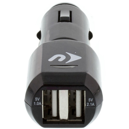 NewerTech Dual Port USB Car/Auto Charger, Black