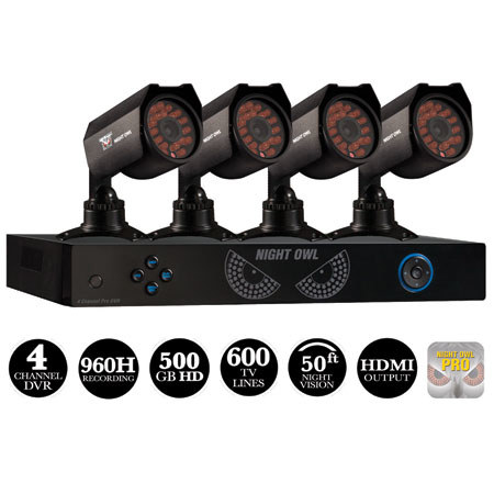 night owl 4 channel dvr with 500gb hdd