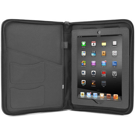 NewerTech iFolio Premium Leather Case-Holder for iPad, Gray