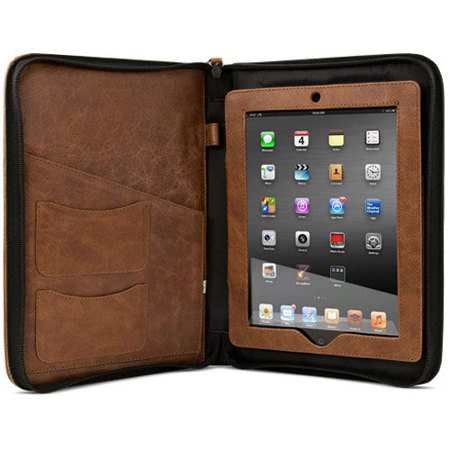 NewerTech iFolio Premium Leather Case-Holder for iPad, Tan