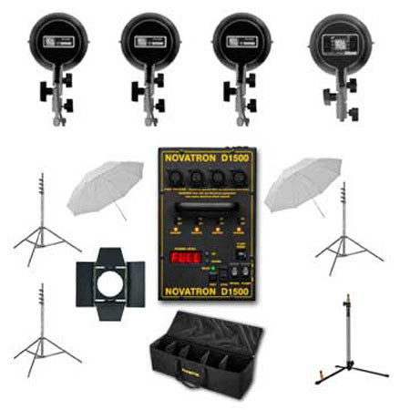 Novatron NLSK15D4 Studio Kit D1500 - 4 Head Kit