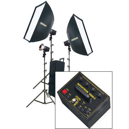 Novatron V600-D Complete Kit with Case and 2 Soft Boxes