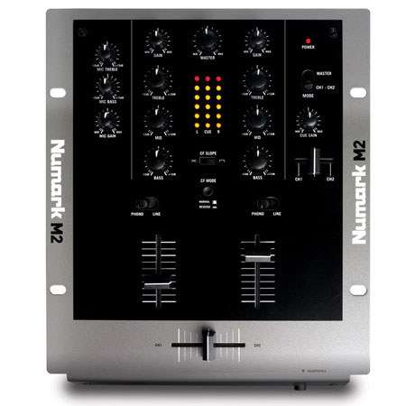 Numark M2 10 inch Two-Channel DJ Mixer with 3-Band EQ