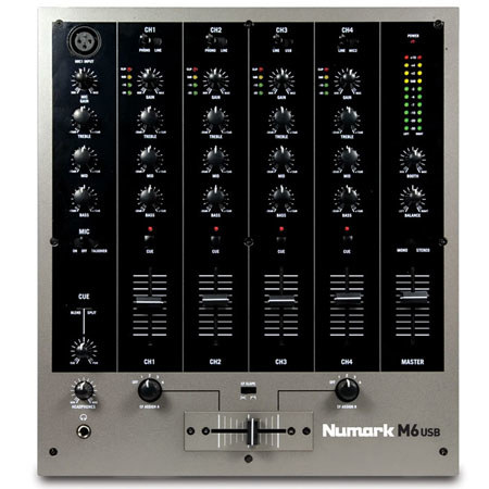 Numark M6 USB 4-Channel DJ Mixer