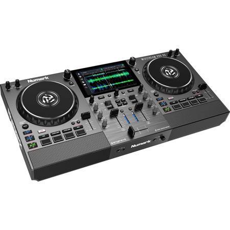 Numark Mixstream Pro Go 2-Deck Battery-Powered Standalone Streaming DJ Controller with Amazon Music