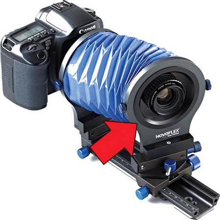 Novoflex 100mm f/4.0 Componon S Lens with Adapter for the Balpro 1 & Balpro 1 T/S Universal Bellows, for the 6x4.5 Format.