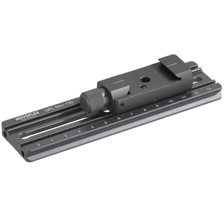 Novoflex QPL-SLIM-150 150mm Clamping Plate with Q-Mount Mini Quick Release Base