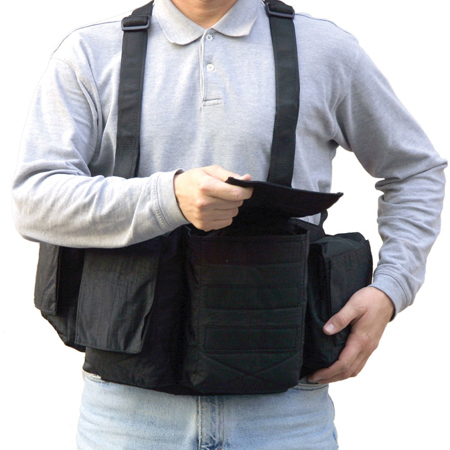 Newswear Mens Digital Chestvest Digital SLR Camera and Lens Carry System, Black