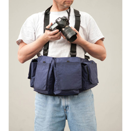 Newswear 108227 Mens Digital Chestvest, Blue/Gray