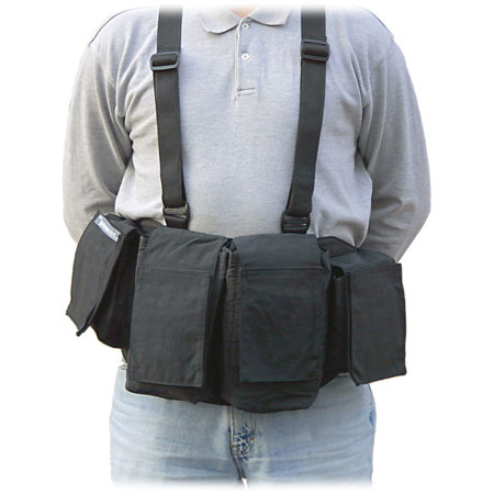 Newswear Mens Medium Chestvest SLR Camera and Lens Carry System, Black