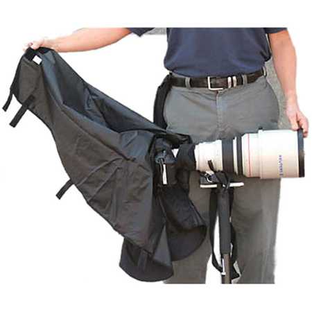 Newswear Long Lens Rain Poncho for Nikon Camera Bodies, Safari Sand