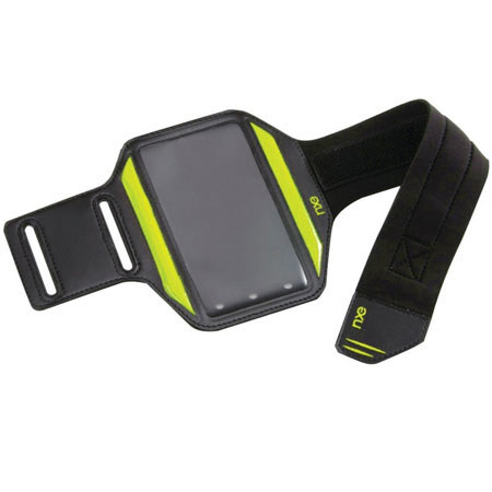 Nxe ActiveBAND Reflective Sport Arm Band for Android Phones, Black/Green