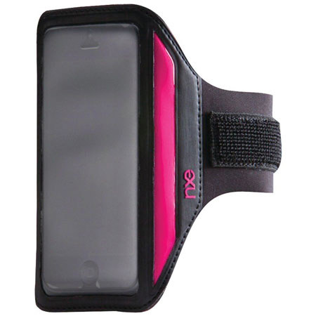 Nxe ActiveBAND Reflective Sport Band for iPhone 5, Black/Pink