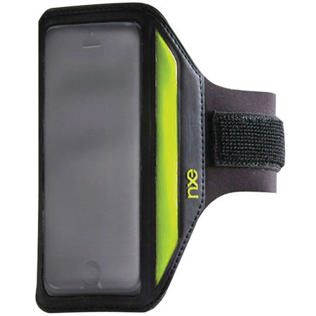 Nxe ActiveBAND Reflective Sport Band for iPhone 5, Black/Green