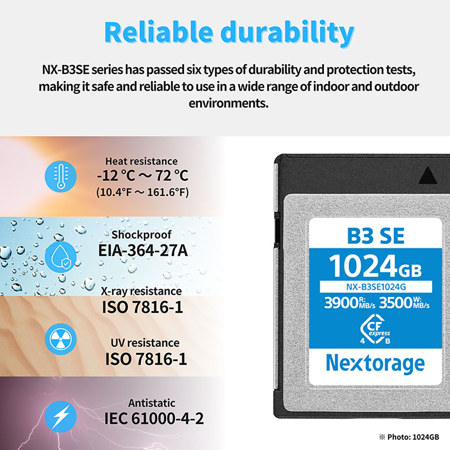 Nextorage NX-B3SE Series CFexpress 4.0 Type-B Memory Card