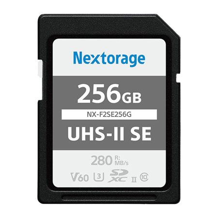 Nextorage NX-F2SE Series SDXC UHS-II V60 Memory Card 256GB
