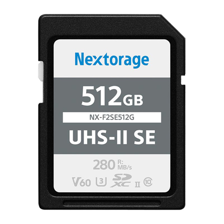 Nextorage NX-F2SE Series SDXC UHS-II V60 Memory Card 512GB