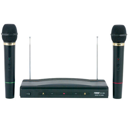 Naxa Professional Dual Wireless Dynamic Microphone Kit