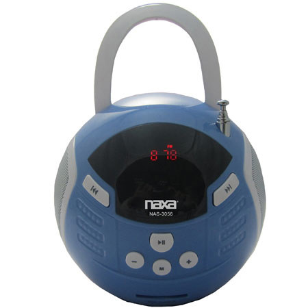 Naxa NAS-3056 Speaker Boombox with USB & SD/MMC Inputs with 1.4" LCD Display