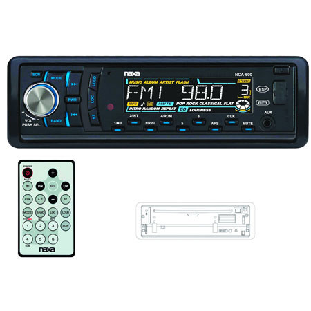 Naxa NCA-600 Fold Down Detachable PLL Electronic Tuning Stereo MP3/CD Player