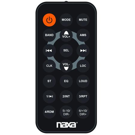 Naxa NCA-615 In-Dash MP3 Player & Receiver with Bluetooth & Flip-Down Faceplate