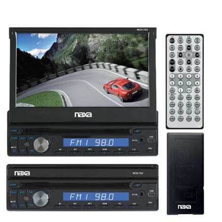 Naxa NCD-703 7" LCD Touch Screen Stereo AM/FM Radio Multimedia Player
