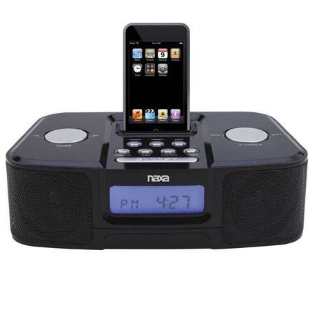 Naxa NI-3103A PLL Digital Alarm Clock Radio with Apple iPhone/iPod Dock