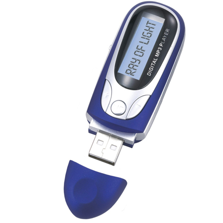 Naxa NM-105 MP3 Player with Digital FM Radio and 4GB Built-in Flash Memory, Blue