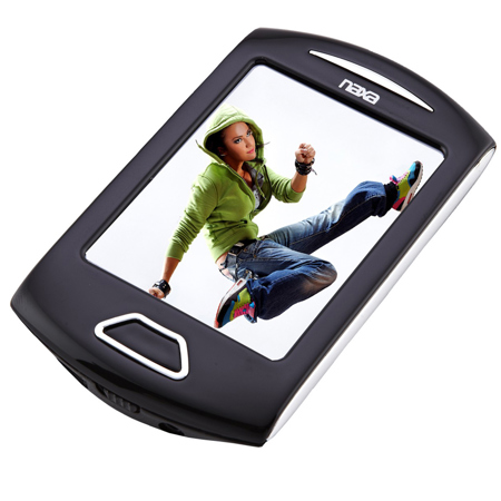 Naxa NMV-179 Media Player with 2.8" LCD Touchscreen, Silver