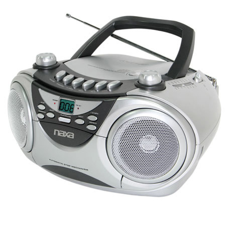 Naxa Portable CD Player with AM/FM Stereo Radio & Cassette Player/Recorder