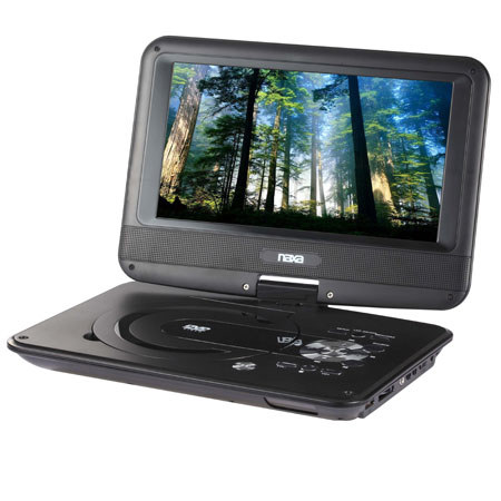 NAXA 9" TFT LCD Swivel Screen Portable DVD Player with USB/SD/MMC Inputs