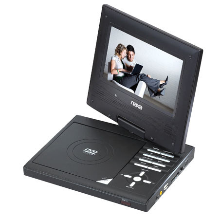 NAXA 7" TFT LCD Swivel Screen Portable DVD Player with BuiltIn DIG TV Tuner and USB/SD/MMC Inputs