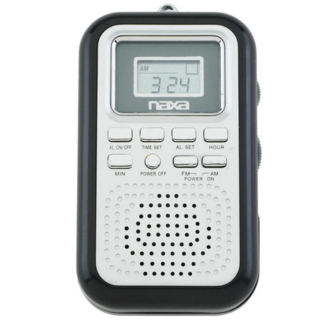 NAXA DIG AM/FM Mini Radio with BuiltIn Speaker