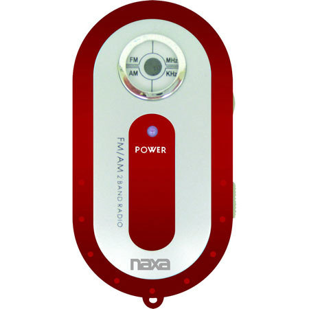Naxa AM/FM Mini Pocket Radio, BLUE