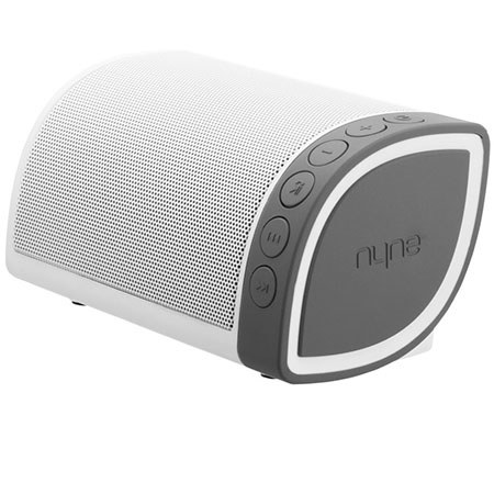 Nyne Cruiser Wireless Bluetooth 4.0 Speaker, Single, White/Gray