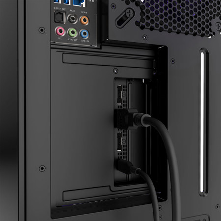 NZXT Vertical GPU Mounting Bracket with Riser Cable, Black AB-RH175-B1
