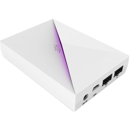 NZXT HUE+ Advanced PC Lighting with CAM Digital Controls, White/Purple