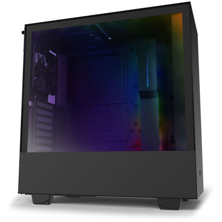 NZXT H510i Compact Mid-Tower Case with Lighting and Fan Control, Matte Black