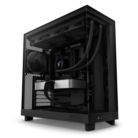 NZXT CC-H61FB-01 ブラック NZXT CC-H61FB-01 H6 フロー コンピュータ ケース、ミッド