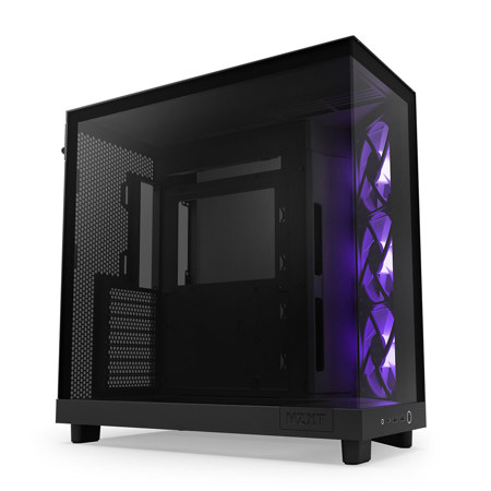 NZXT H6 Flow RGB Compact Dual-Chamber ATX Mid-Tower Airflow Computer Case, Black